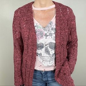 Pira Cardigan in Pink, Size M